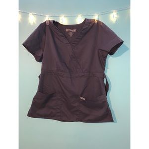 Grey Scrub Top
